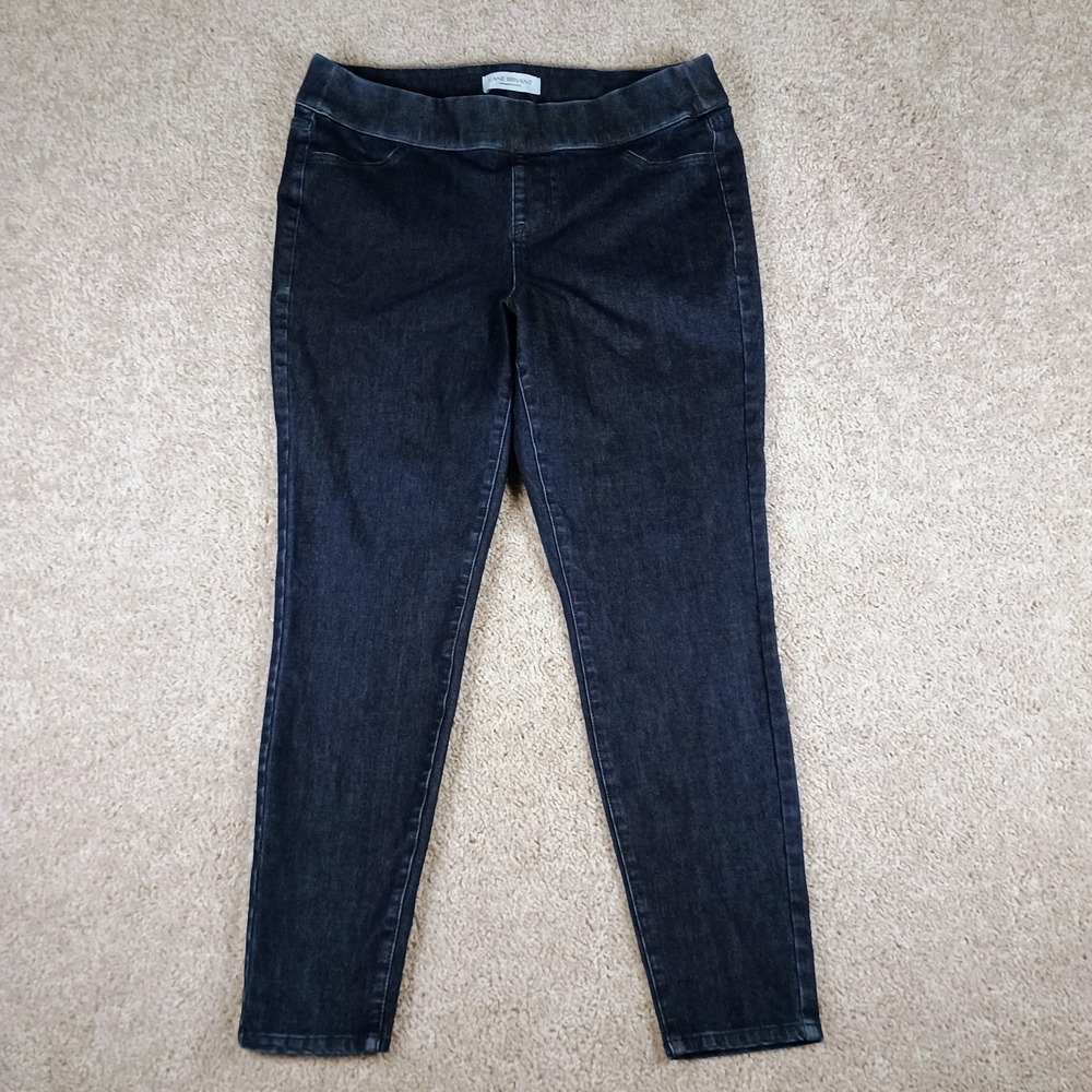 Lane Bryant Pull On Jeggings Womens 14 Dark Wash High Rise Ultimate Stretch...